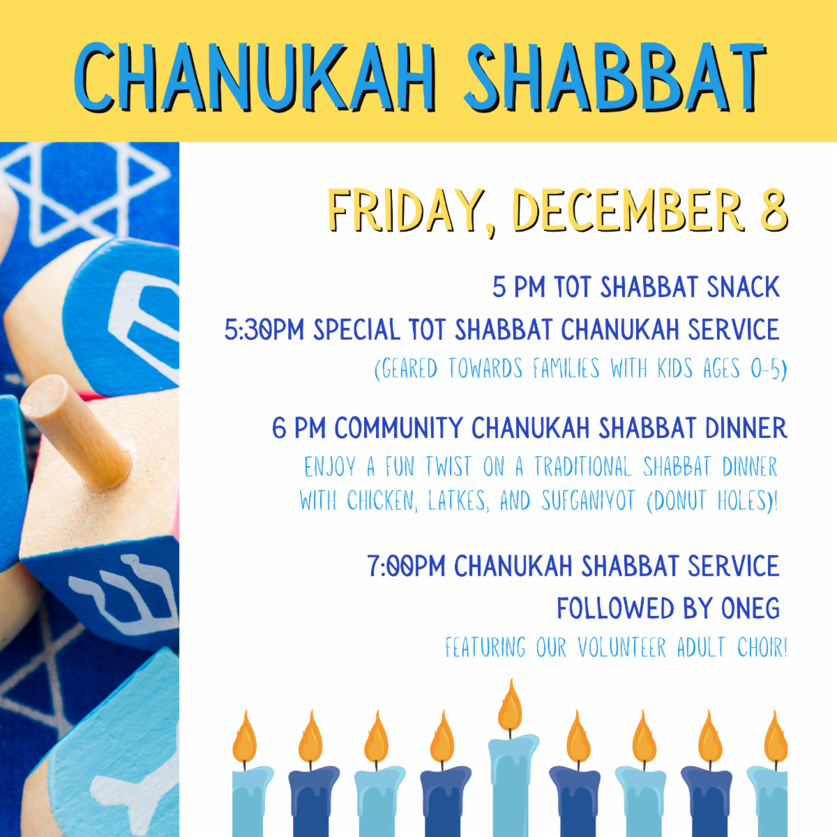 Chanukah & New Member Community Shabbat 