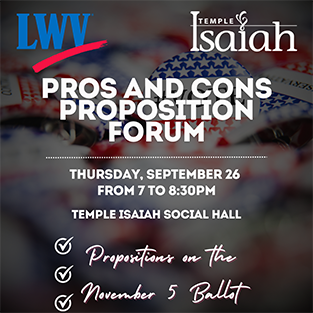 League of Women Voters Pros and Cons Forum